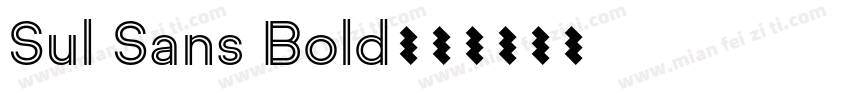 Sul Sans Bold字体转换